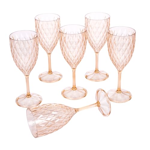 Plasútil Kit 6 Taças de Vinho de Plástico