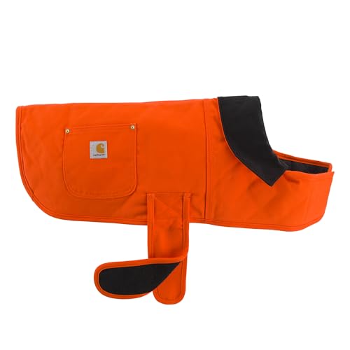 Carhartt Firm Duck Insulated Dog Chore Coat, Durable Weather Resistant Jacket for Cold and Windy Conditions, PFAS Free (Hunter Orange), X-Large