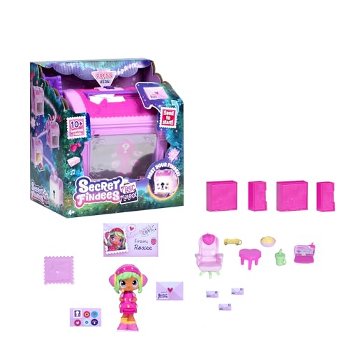 Secret Findees Magic Mailbox - Pink | Discover Your Doll | Includes 10+ Surprises | Turns Into A Mini Playset With Lights And Sounds | For Girls Ages 4+