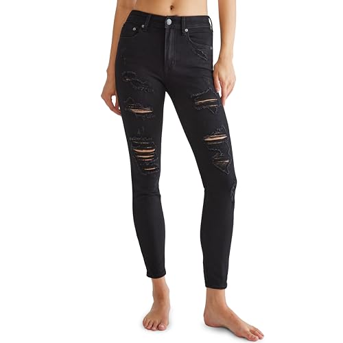 AEROPOSTALE Women's Aero HW Jegging, Black, 00