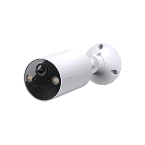 Tapo TC82 2K Battery Security Camera Outdoor Wireless, Indoor & Outdoor CCTV Camera, Colour Night Vision, No Monthly Fee, AI Detection, IP65, 180-Day Battery Life, Alexa & Google