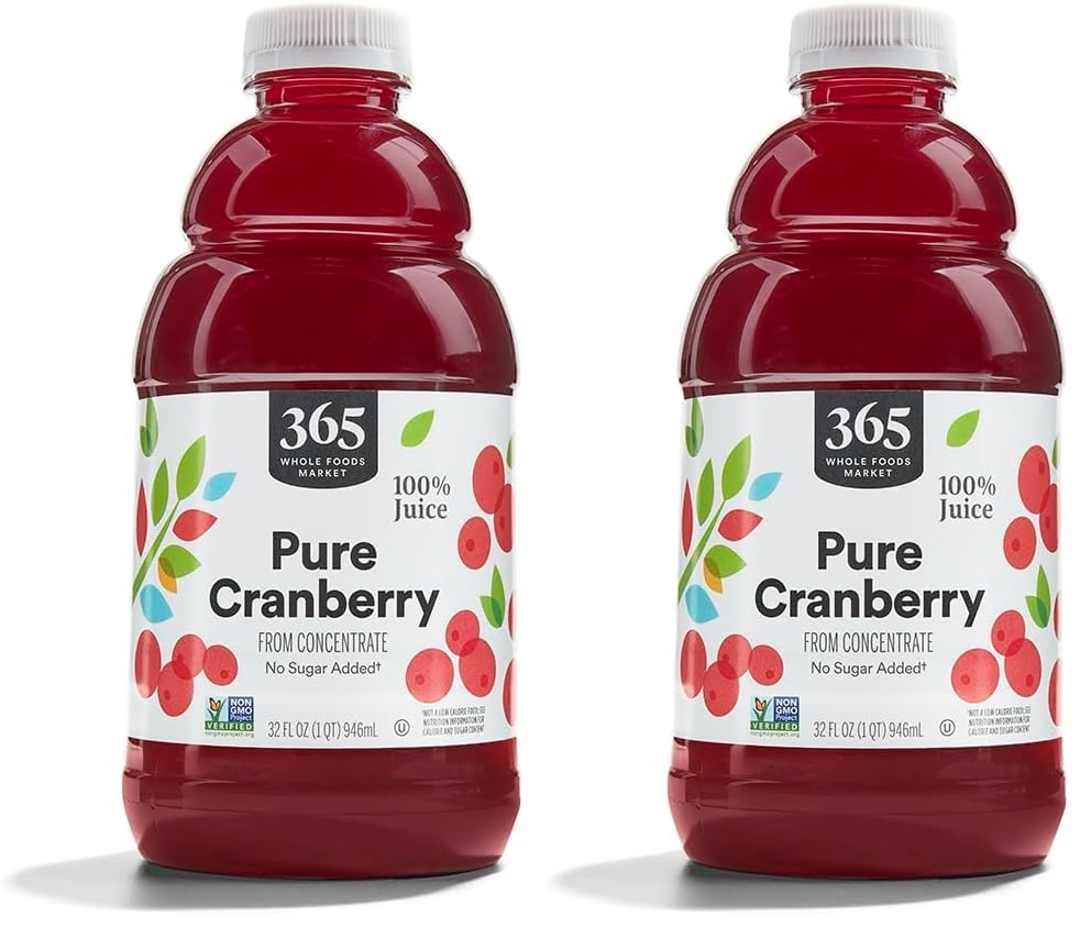365 by Whole Foods Market, Juice Cranberry, 32 Fl Oz (Pack of 2)