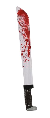 24" Plastic Bloody Machete Costume Accessory