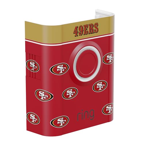All-New Limited Edition, Official NFL Faceplate for Ring Doorbells - Video Doorbell 3, Video Doorbell 3 Plus, Video Doorbell 4, Battery Doorbell Plus, and Battery Doorbell Pro | San Francisco 49ers