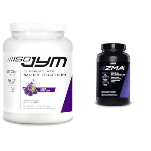 Iso Jym 20 Servings Grape And Jym Zma Zincmagnesium Capsules