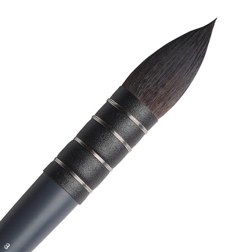 🔥 STARKER PREIS (-40%) Winsor & Newton 5011508 Professional Aquarellpinsel, Malpinsel für Aquarellfarben mit synthetischen Fasern, ergonomischer Griff, langlebig & formstabil, kurzer Stiel - Eichhörnchen Nr.8