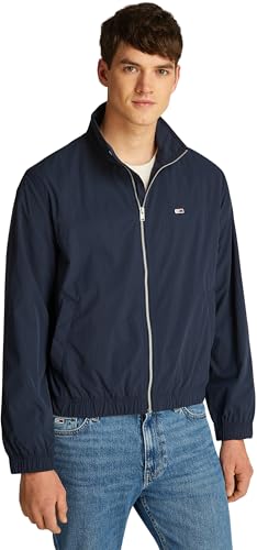 🔥 STARKER PREIS (-57%) Tommy Jeans Herren Windbreaker Jacke Essential Stehkragen, Blau (Dark Night Navy), XXL