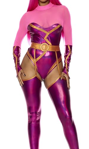 Forplay Women's Hot as Lava Movie Character Costume, Pink, XS/S