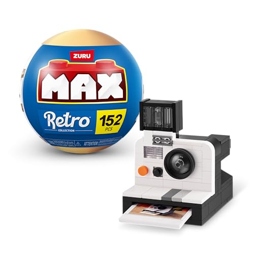 MAX Premium Retro Building Bricks Collection (Polaroid) by ZURU, Building Bricks for Teens, Adults and Collectors. Build, Collect and Display Your Ultimate Collection of Retro Technology!