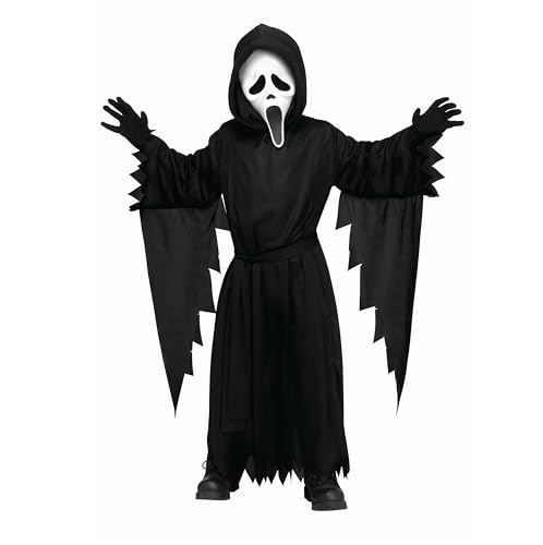 Fun World Boys' Ghost Face Costume, 3T-4T, Black
