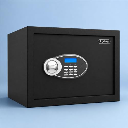 Lifelong Locker for Home & Office | 34L Digital Safe Locker Tijori with 5mm Sturdy Metal Door, Electronic Keypad, Anti-Theft Alarm & Emergency Keys | 