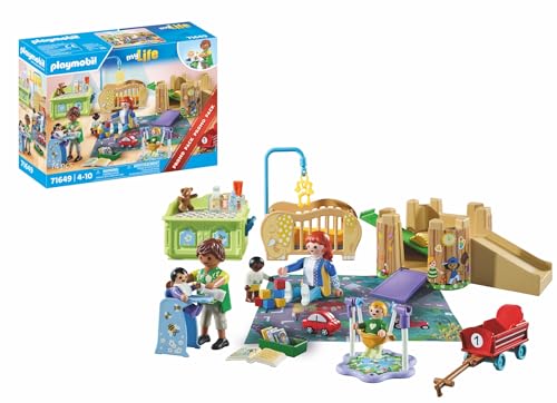 (-46%) PLAYMOBIL MyLife Promo Pack 71649 Krabbelgruppe, inklusive fünf Figuren, Spielturm, Rutsche und vielen niedlichen Accessoires, detailreiches Spielzeug für Kinder ab 4 Jahren