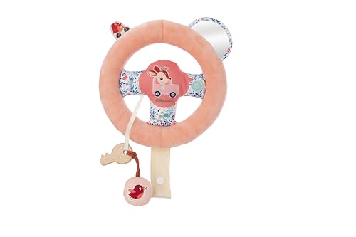 LILLIPUTIENS - Stella's Car Steering Wheel - Driving Simulation Toy for Children - Removable Wheel Attaches to Car Seat - Stimulates Imagination and Coordination - From 18 Months - 83511