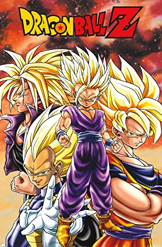 Trends International Dragon Ball Z - Saiyans Wall Poster, 34L x 22.4W, Unframed Version