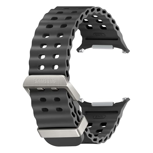 SAMSUNG Galaxy Watch Ultra Marine Band, Smartwatch Replacement Strap for Men and Women, One Click Attachment, ET-SNL70MBEGUJ, Dark Gray
