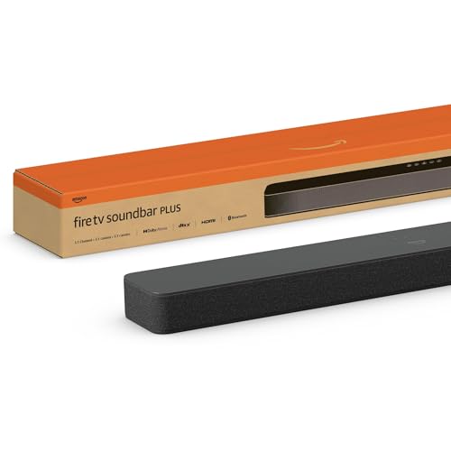 ⚡ BLITZDEAL (-35%) Amazon Fire TV-Soundbar Plus | 3.1-Kanal-Sound, All-in-one-Design, Dolby Atmos, DTS:X, auch ideal für Dialoge geeignet