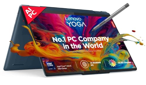 Lenovo Yoga 7 Intel Evo Core Ultra 5 125H Built-in AI 14"(35.5cm) WUXGA-OLED 400Nits 2-in-1 Laptop (16GB/1TB SSD/Win 11/Office Home 2024/Digital Pen/3