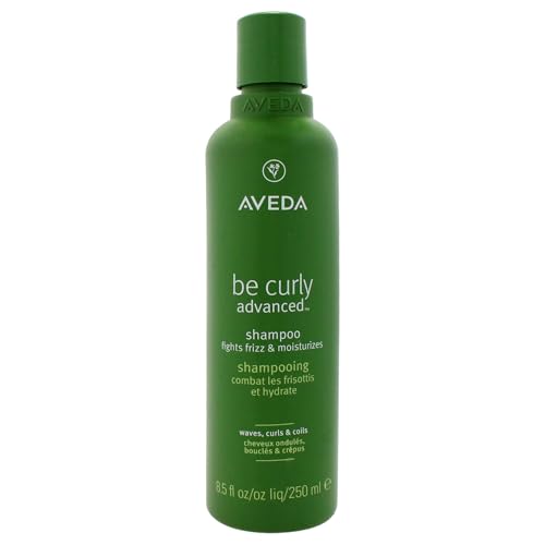Aveda Be Curly Advanced Shampoo | Moisturizing Shampoo for Curly, Coily, Wavy Hair | Gently Cleanses, Removes Build Up | Fights Frizz | Sulfate Free, Silicone Free | 94% Naturally Derived*, 8.5 Fl Oz