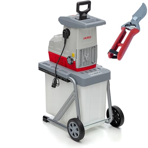 (-42%) IKRA Elektro Gartenhäcksler Walzenhäcksler ILH 3000A, inkl. Gartenschere