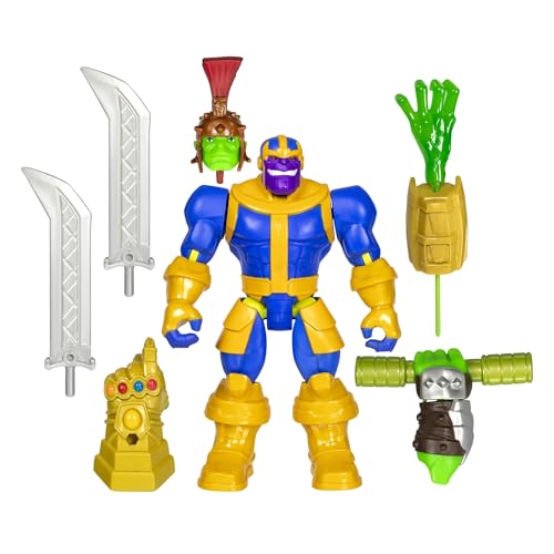 Avengers Marvel MixMashers Thanos Custom Mix-and-Match Deluxe Action Figure & Accessories, 5-Inch-Scale Super Hero Toys for Kids Ages 4+