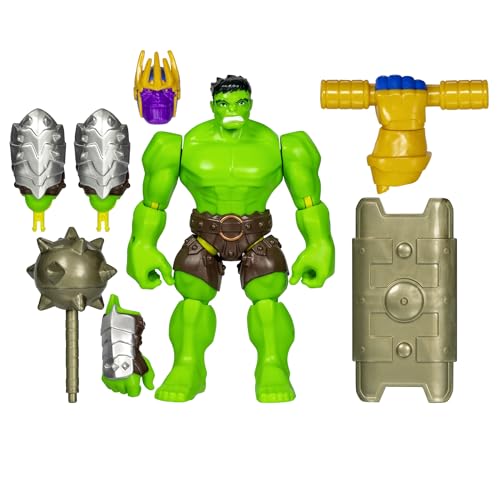 Avengers Marvel MixMashers Hulk Custom Deluxe Mix-and-Match Action Figure & Accessories, 5-Inch-Scale Super Hero Toys for Kids Ages 4+