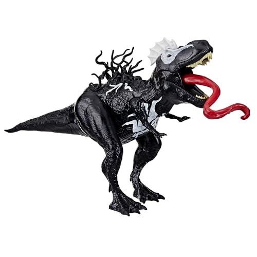 SPIDER-MAN Marvel Epic World of Action VenomVersus Venomsaurus Rex 16-Inch (40cm) Action Figure with Dino Chomp Action, Super Hero Toys for Kids Ages 4+