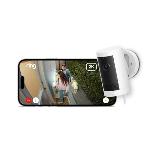 ⚡ BLITZDEAL (-60%) Ring Außenkamera Plus Netzstecker (Outdoor Camera Plus neueste generation) | 2K-Weitwinkelvideo | Kabellose Überwachungskamera zur Selbstinstallation | 30-tägiger Gratiszeitraum für Ring-Abonnement