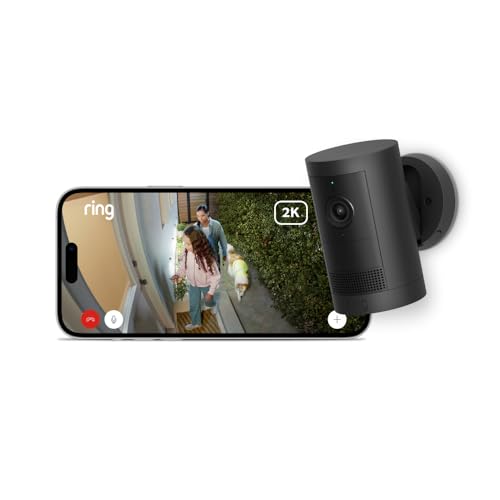 Ring Außenkamera Plus Akku (Outdoor Camera Plus neueste generation) | 2K-Weitwinkelvideo | Kabellose Überwachungskamera zur Selbstinstallation | 30-tägiger Grat