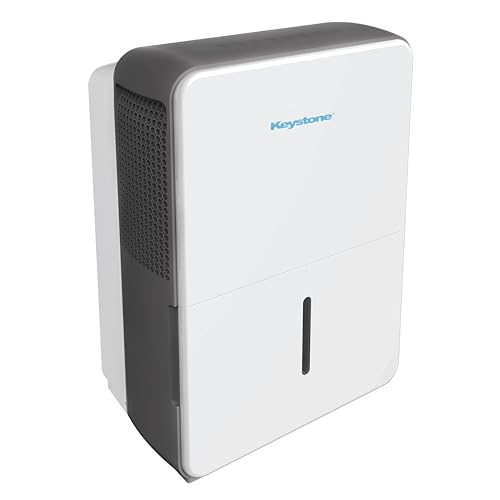 Keystone Energy Star 22-Pint Portable Dehumidifier for Large Rooms up to 1,500 Sq.Ft. with Auto-Shutoff &amp; Timer, Qui