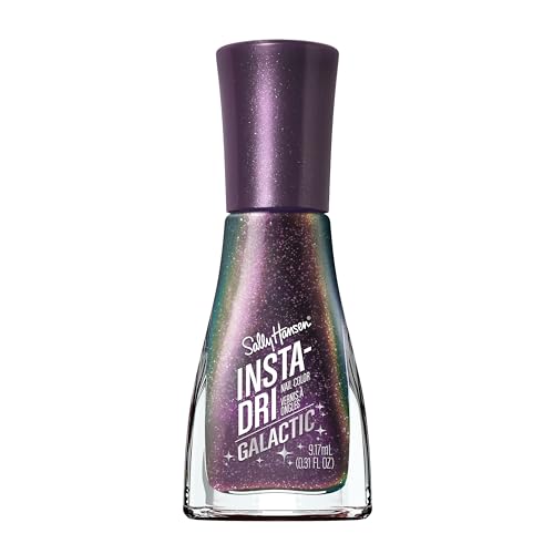 Sally Hansen Insta-Dri Galactic, Lunar Love, Quick Dry, Long Lasting, Semi Opaque, Shimmery Purple Nail Polish