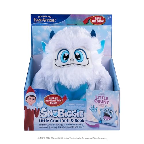 The Elf on the Shelf SnoBiggie Little Grunt Yeti - Huggable 12-Inch Plush Toy with Storybook – from The Creators of The Elf on the Shelf.