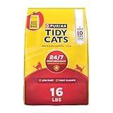 Purina Tidy Cats Clumping Cat Litter Odor Control, 24/7 Performance Multi Cat Litter - 16 lb. Bag