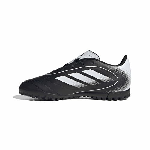 adidas Unisex-Kids Goletto IX Turf Soccer, Black/White/Black, 5.5