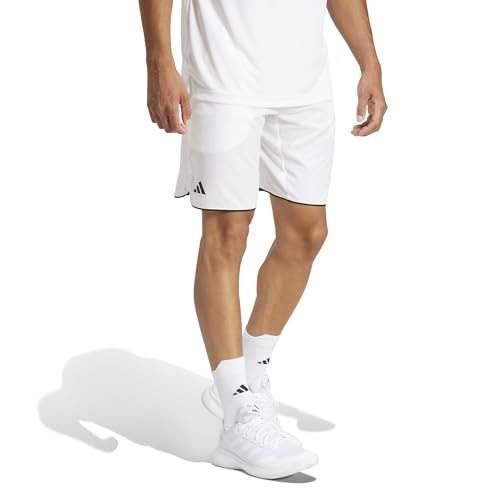 adidas Men's Club Tennis Climacool Shorts, White, Small/9" Inseam