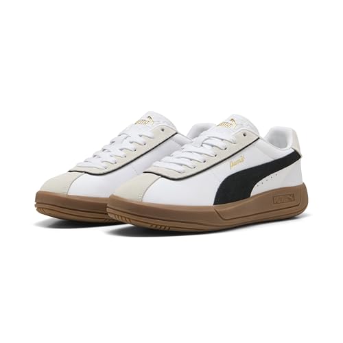 (-42%) Puma Club KLASSIKA Damen-Sneaker, Weiß, Schwarz-Warmweiß, 7 UK