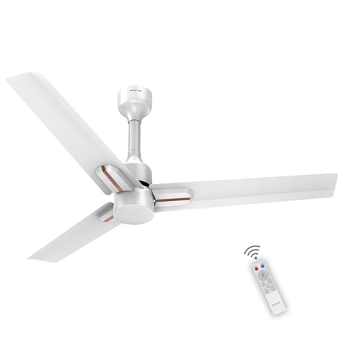Polycab Wizzy Neo 1200mm 5-Star BLDC, Remote Ceiling fan for Living Room| 55% Energy Saving, 100% Copper, High Air Delivery, 6 Speed Setting, Free Ins