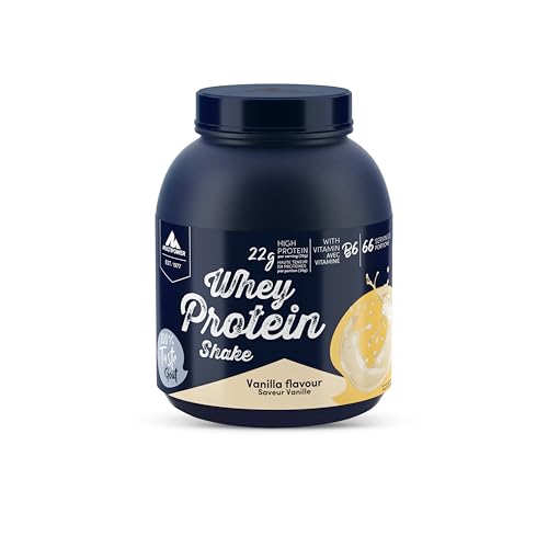 Multipower Whey Protein Shake – wasserlösliches Proteinpulver aus Wheykonzentrat und -Isolat – 21 g Protein und Vitamin B6 (MHD 30.10.26)