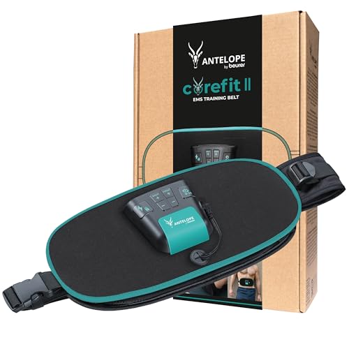 (-31%) Beurer Corefit II by Antelope EMS-Trainingsgürtel, gezielte Stimulation der Bauch- und Rückenmuskulatur, effektiv für Muskelaufbau & Fettverbrennung, 9 Trainingsprogramme, für Männer und Frauen