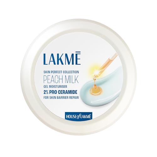Lakme Peach Milk Pro Ceramide Moisturizer with Vitamin E for Deep Moisturizing and Skin Strengthening | With Skin Conditioner| For Dry, Normal & Sensi