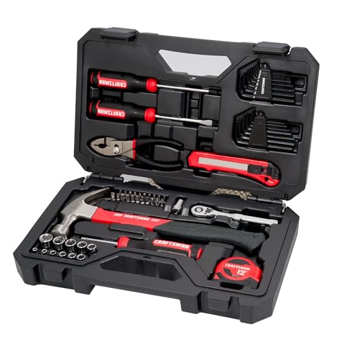 CRAFTSMAN 57-Piece Mechanics Tool Set Sockets Ratchet Screwdrivers
