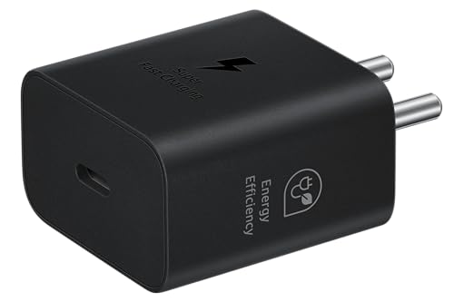 Samsung Original 25W USB Type-C Travel Adaptor Without Cable for Google Pixel, Xiaomi, Motorola, iPhone, Samsung Galaxy Tab S/A Series, Galaxy S10/M54