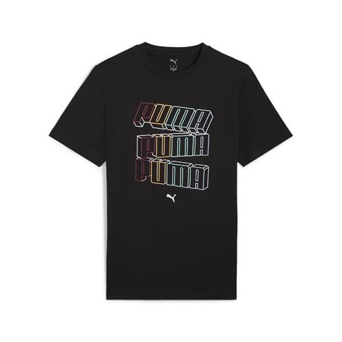 🔥 SELTEN SO GÜNSTIG (-46%) Puma Unisex ESS Logo LAB HOG Tee T-Shirts, Puma Black,