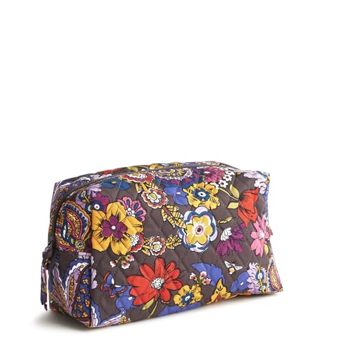 Vera Bradley Large Cosmetic, Cotton Gabardine, Colorful Bouquet