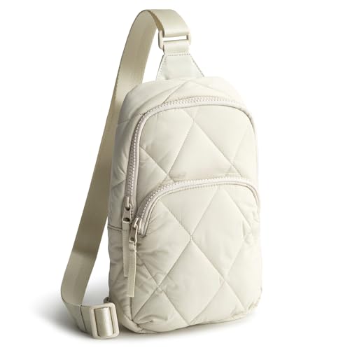 Vera Bradley Women's Featherweight Lorman Sling Backpack Bag, Pumice Stone, One Size