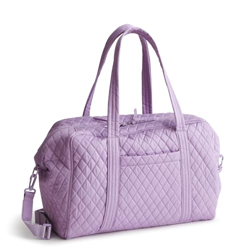 Vera Bradley Premium Cotton Miramar Weekender Travel Bag, Purple Rhapsody