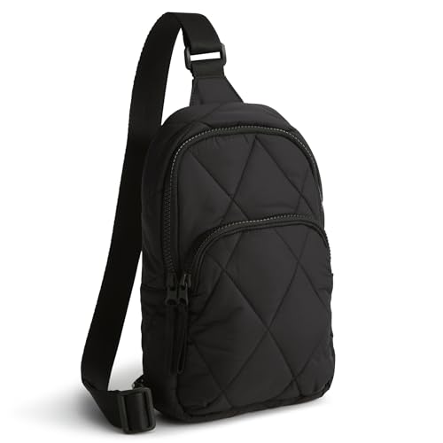 Vera Bradley Women's Featherweight Lorman Sling Backpack Bag, Moonless Night, One Size