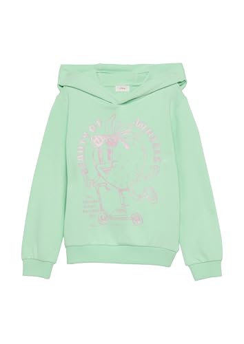 (-30%) s.Oliver Junior Mädchen Hoodie – Glitzerprint, Regular Fit