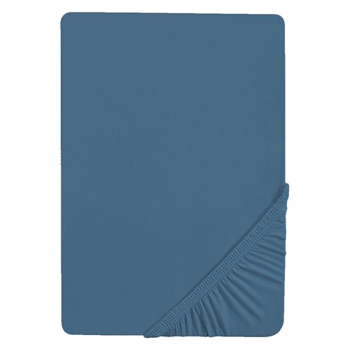 🔥 STARKER PREIS (-32%) roba Spannbettlaken 40 x 90 – 45 x 90 cm Seashells Indigo – Baby-Bettlaken für Wiege, Stubenwagen & Beistellbett – 100% Bio-Baumwolle – GOTS & Oeko-TEX Standard 100 – Blau