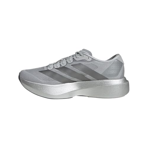adidas SILVMT/IRONMT/HALSIL Men's Adizero Evo SL M met.Iron met 10.5 US, Silver Metallic/Iron Metallic/Halo Silver, Wide