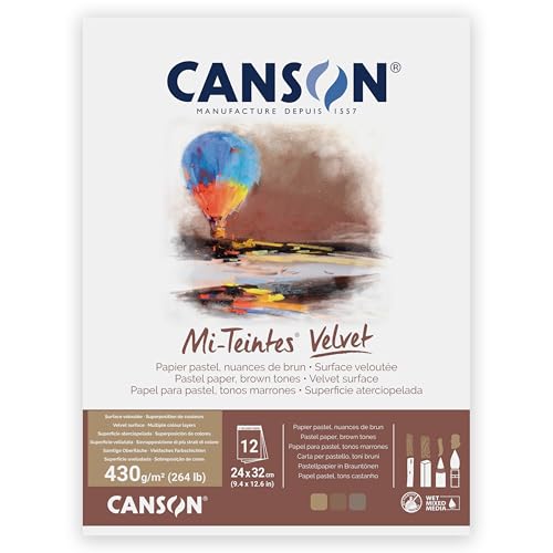 Canson Mi-Teintes Velvet Drawi...Sheet,9.4x12.6 inch,1 Count